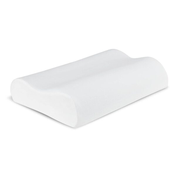 Side and Black Sleeper Cool Contour Memory Foam Pillow - Made in USA - Image 2