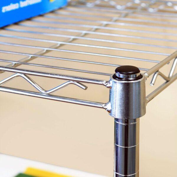 5-Shelf Storage Shelving Unit with Removable Locking Casters Wheels - Image 3