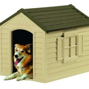 Medium Size Outdoor Resin Construction Snap Together Dog House