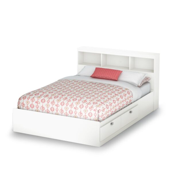 Full size Modern Platform Bed with 4 Storage Drawers - Image 3