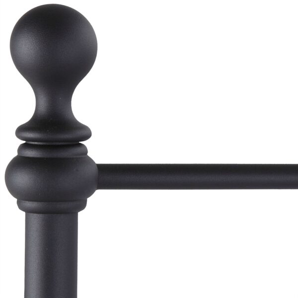 Full Complete Metal Bed Frame with Round Final Posts Headboard and Footboard - Image 4
