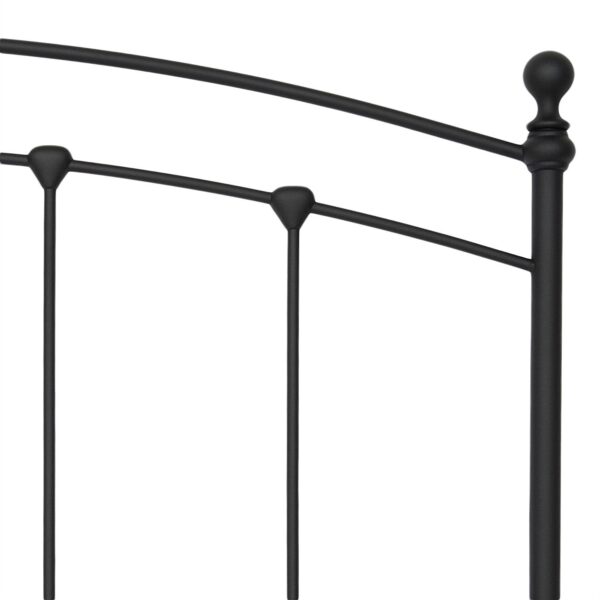 Full Complete Metal Bed Frame with Round Final Posts Headboard and Footboard - Image 5