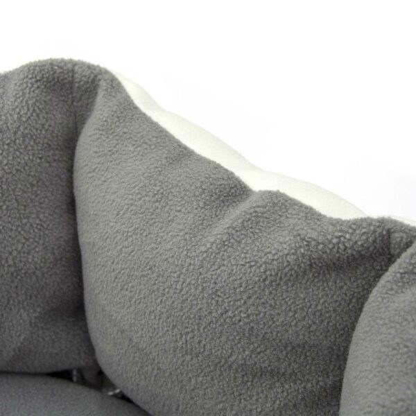 Heated 26-inch Medium size Dog Bed in White Grey with 6ft Electric Cord - Image 4