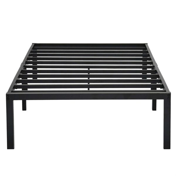 Twin XL size Heavy Duty Black Metal Platform Bed Frame - Image 2