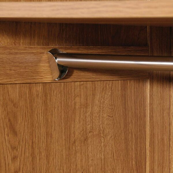 Bedroom Wardrobe Cabinet Storage Closet Organizer in Medium Oak Finish - Image 3