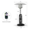 Small Portable 11,000 BTU LP Gas Tabletop Propane Patio Outdoor Heater - Image 4