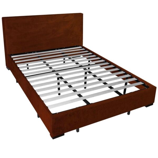 Queen size European Style Platform Bed Frame with Wooden Slats - Image 3
