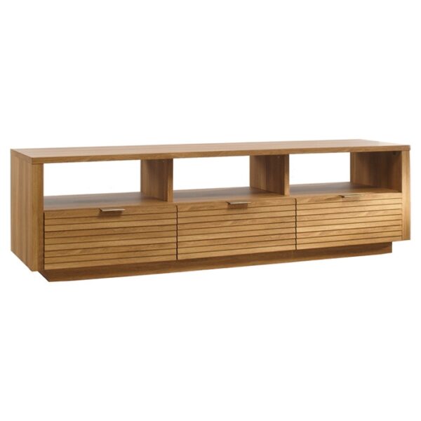 Modern Light Oak Finish TV Stand Entertainment Center - Fits up to 70-inch TV - Image 3
