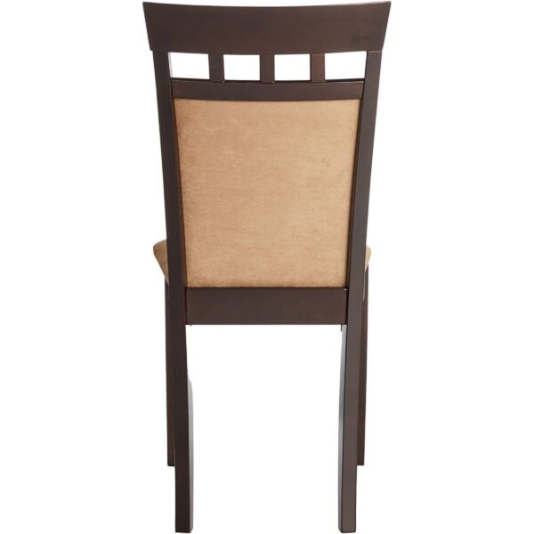Set of 2- Contemporary Dining Chairs in Cappuccino Finish - Image 3