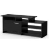 52-inch Modern TV Stand in Black Finish - Image 2