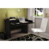 Black Laptop Computer Desk with Keyboard Tray Drawer - Image 2
