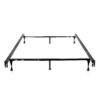 Twin / Full size Sturdy 6-Leg Metal Bed Frame with Glide Legs