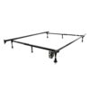 Twin / Full size Sturdy 6-Leg Metal Bed Frame with Glide Legs - Image 2