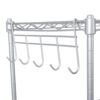 Silver Metal 4-Shelf Wire Shelving Unit Storage Rack - Image 3