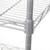 Silver Metal 4-Shelf Wire Shelving Unit Storage Rack - Image 4