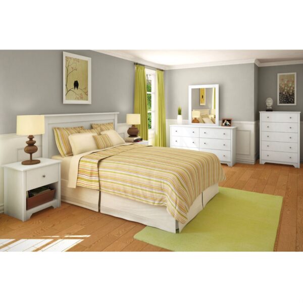 Full / Queen size Headboard in White Finish - Image 2