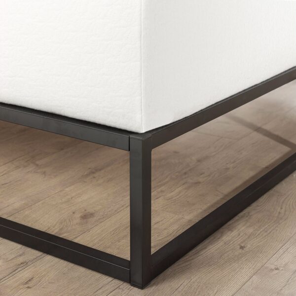 Twin size 10-inch Low Profile Modern Metal Platform Bed Frame with Wooden Slats - Image 5