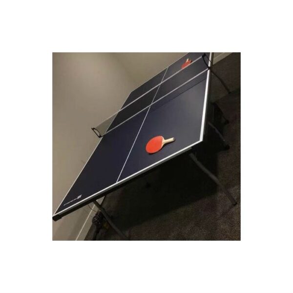 Official Tournament Grade Blue Foldable Indoor Table Tennis Table with Paddles and Balls - Image 2