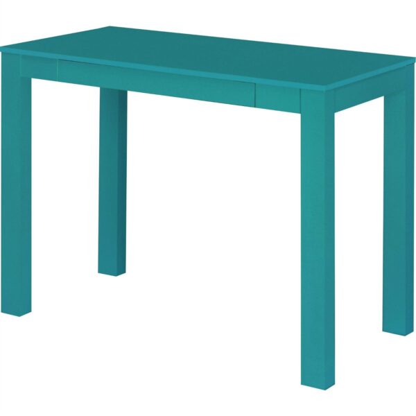 Teal Green Home Office Laptop Desk Writing Table with Drawer - Image 2