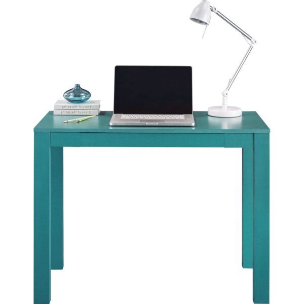 Teal Green Home Office Laptop Desk Writing Table with Drawer - Image 3