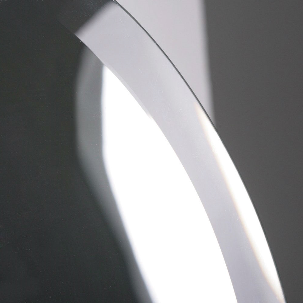 Oval 36-inch Frameless Beveled Vanity Wall Mirror - Image 2