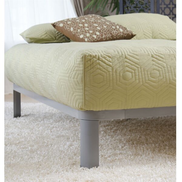 Twin size Luna Metal Platform Bed Frame with Wood Slats - Image 4
