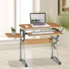 Compact Contemporary Computer Desk in Light Cherry Finish - Image 2