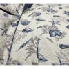 Twin size 100-Percent Cotton 2-Piece Quilt Bedspread Set with Ocean Nautical Beach Sea Shells Pattern - Image 2