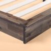 Twin size Farmhouse Wood Industrial Low Profile Platform Bed Frame - Image 3