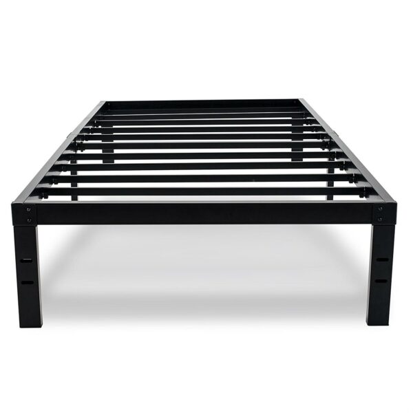 Twin XL College Dorm Heavy Duty Black Metal Platform Bed Frame - Image 2