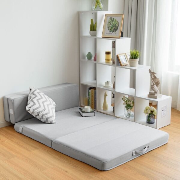 Twin XL size 4-inch Thick Folding Mattress Guest Bed - Image 3