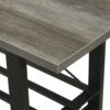 Gray Rustic Sturdy Metal Entryway Hall Tree Coat Rack - Image 3