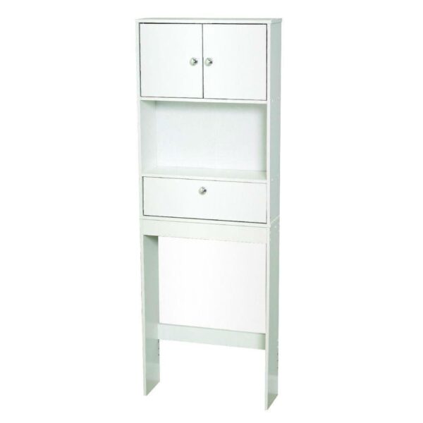 White 3 Drawer Bathroom Space Saver - Image 2