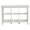 Adjustable Shelf 6-Cube Bookcase Storage Unit Sideboard in White - Image 3