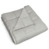 Weighted Blanket with 100% Cotton Cover in Light Gray 48 x 72 inch - Image 2