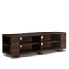 Modern TV Stand in Walnut Wood Finish - Holds up to 60-inch TV - Image 3