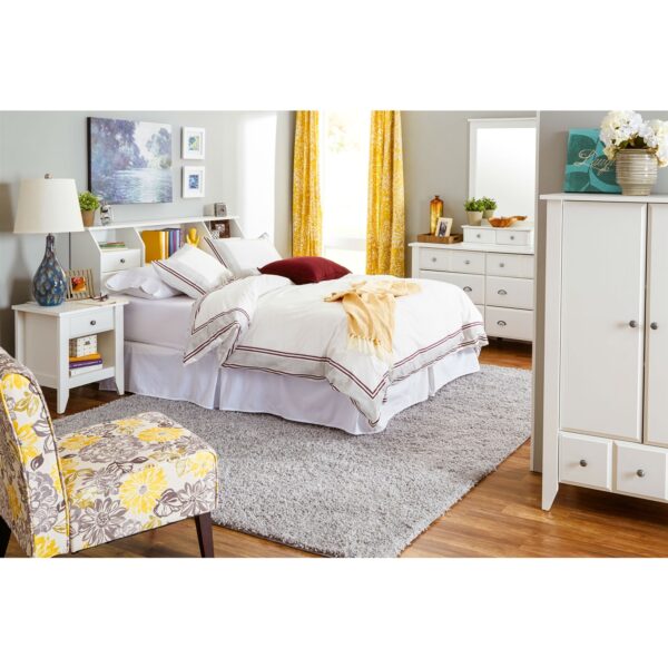 White 6-Drawer Dresser Traditional Design - Made in USA - Image 2
