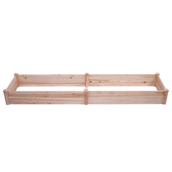 Solid Cedar Wood 8 ft x 2 ft Raised Garden Bed Planter - Image 3