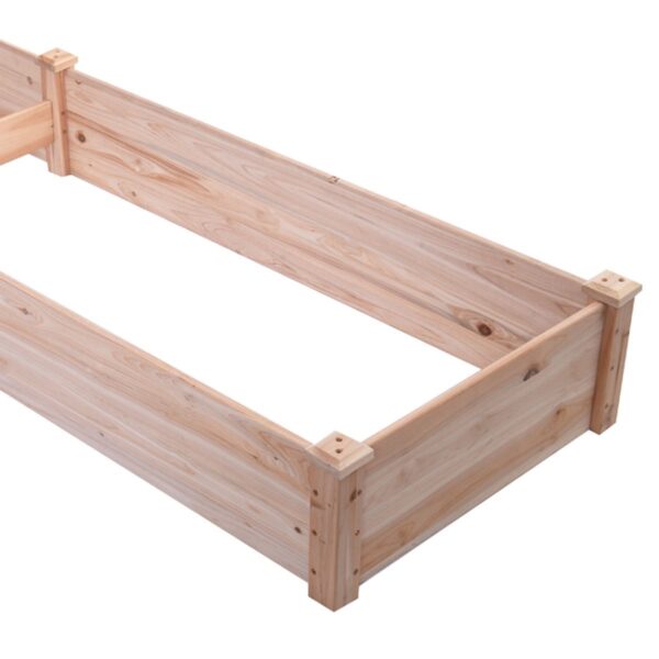 Solid Cedar Wood 8 ft x 2 ft Raised Garden Bed Planter - Image 4