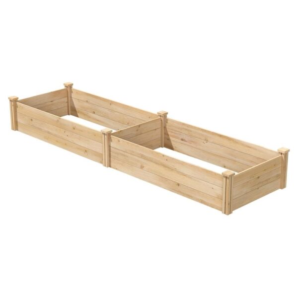 2 ft x 8 ft Cedar Wood Raised Garden Bed - Made in USA - Image 2