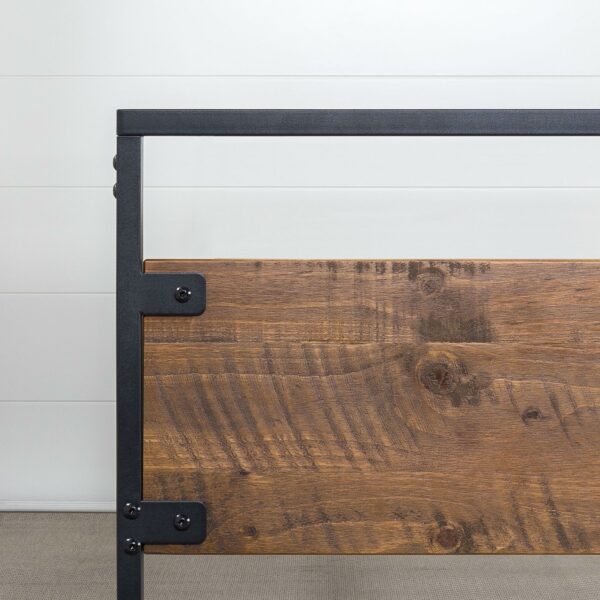 Twin Modern Wood Metal Daybed Frame with Steel Slats - Image 2