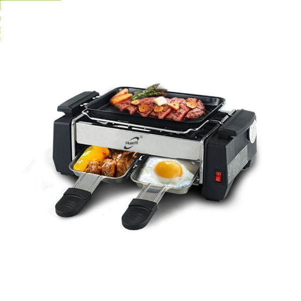 Domestic Smoke-Free Couple Korean Home Small Mini Student Teppanyaki Electric Grill - Image 3
