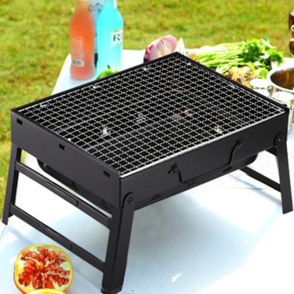 Charcoal Barbecue Rack Outdoor Folding Portable Barbecue Grill Gift - Image 4