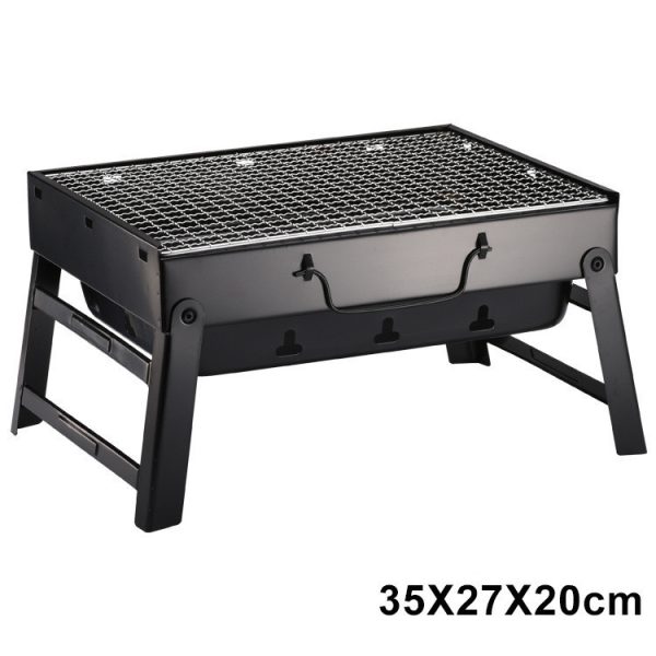 Charcoal Barbecue Rack Outdoor Folding Portable Barbecue Grill Gift - Image 5