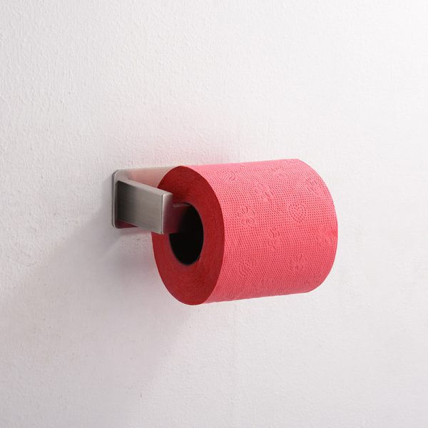 Stainless Steel Non-perforated Black Toilet Paper Holder - Image 5