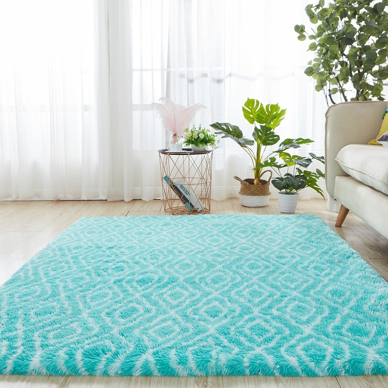 Plush Tie-dye Gradient Color Carpet - Image 4