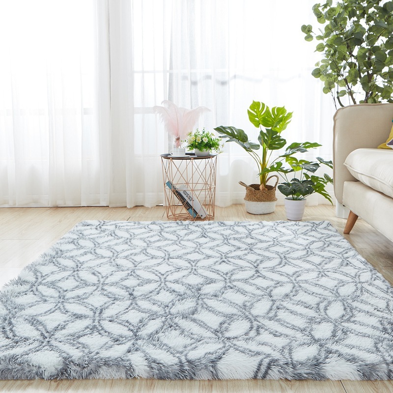Plush Tie-dye Gradient Color Carpet - Image 5