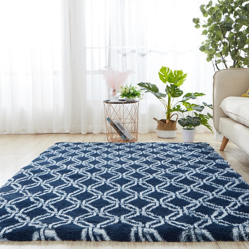 Plush Tie-dye Gradient Color Carpet - Image 7