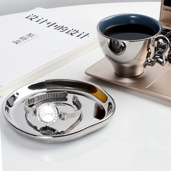 Ins Silver Electroplated Ceramic Mug Lovers' High Face Value - Image 5