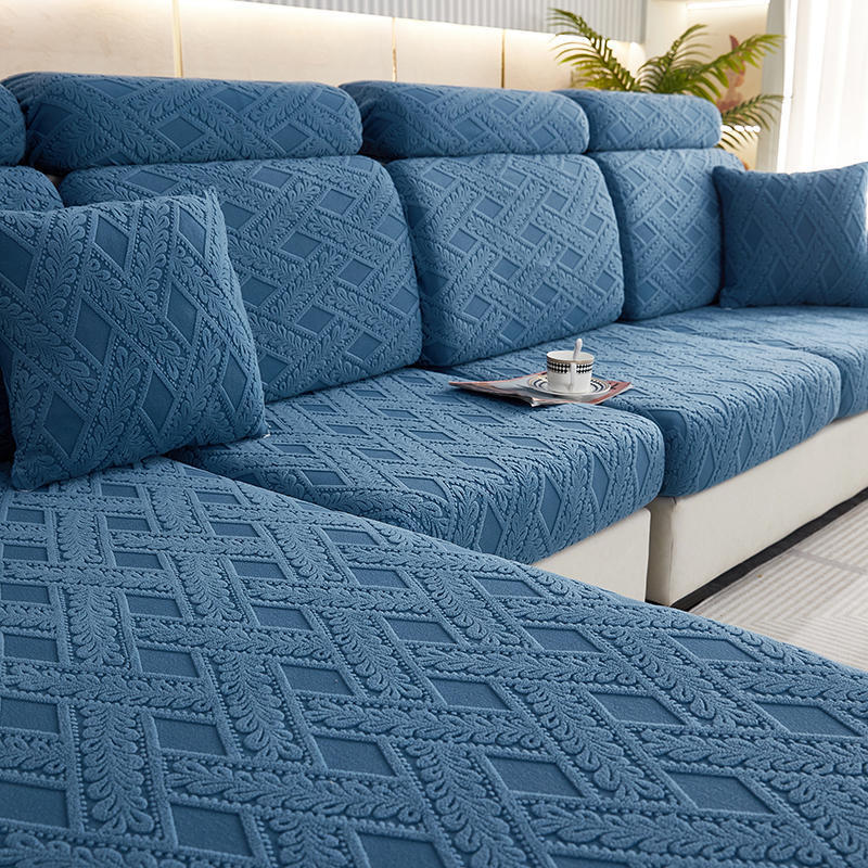 Home Fashion Simple Solid Color Thickened Sofa Cover